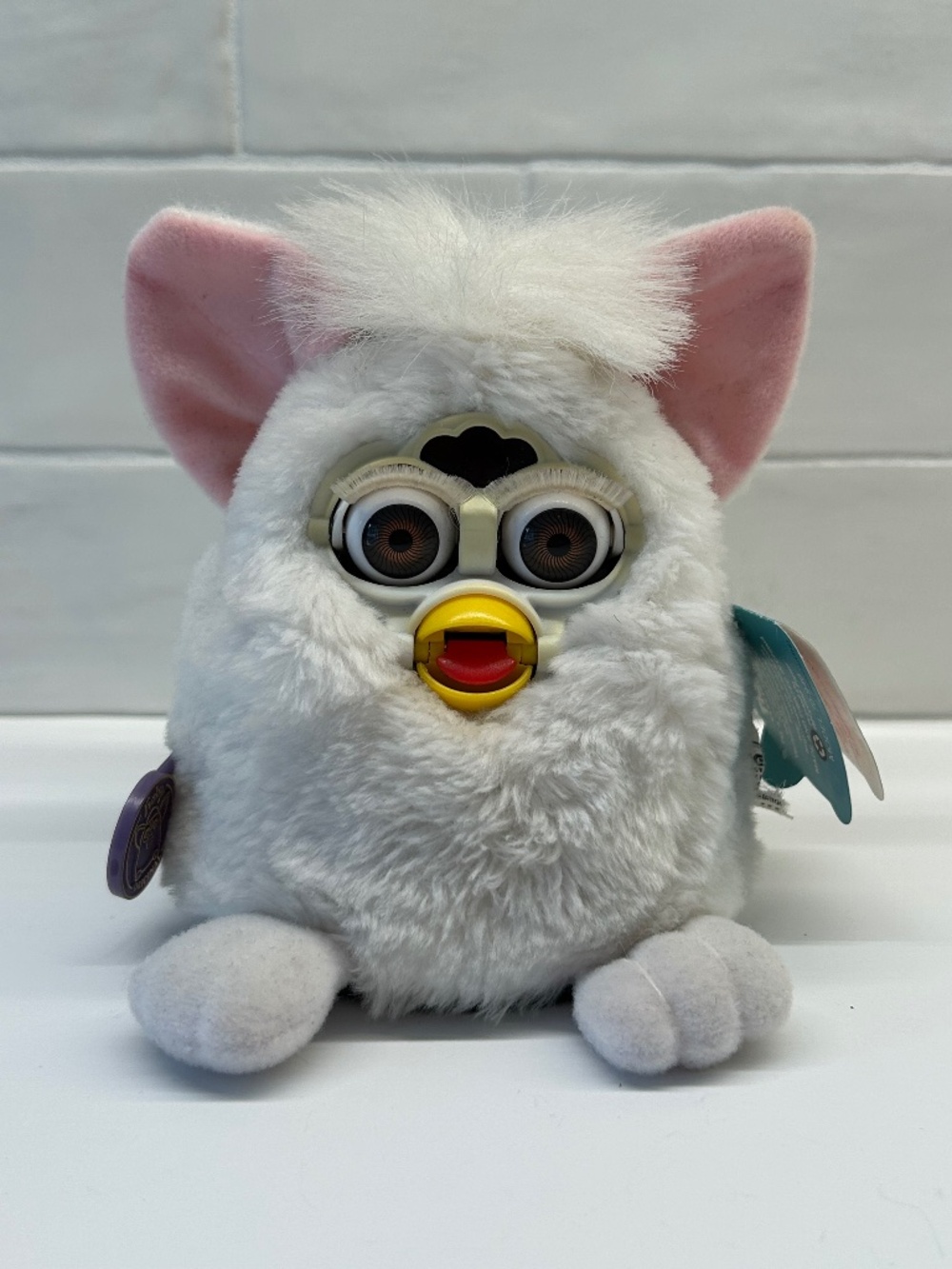 Vintage 1999 Tiger Electronics Furby Baby Snowy Model 70-940 Tested And Working